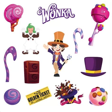 Figuras Wonka Base R Gida Kit Pzas Coroplast Env O Gratis