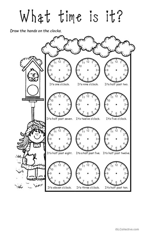 Telling The Time English Esl Worksheets Pdf And Doc