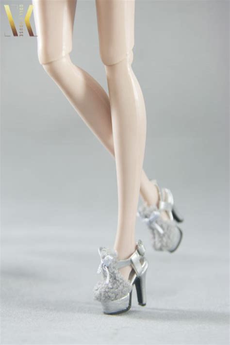 Eva Shoes Silver Fits 12″ Frbarbiemomokoetc Doll Peddlar