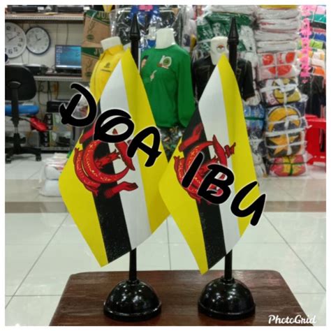 Jual Tiang Kayu Meja Bendera BRUNEI DARUSSALAM Shopee Indonesia