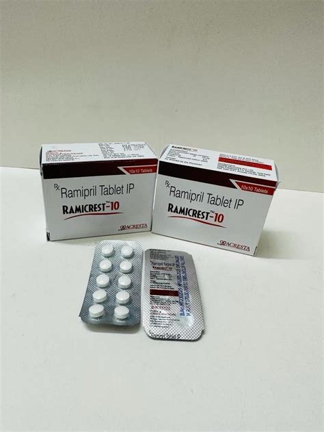 Ramipril Tablets 10 Mg At Rs 170 Stripe Ramipril Tablet In Panchkula