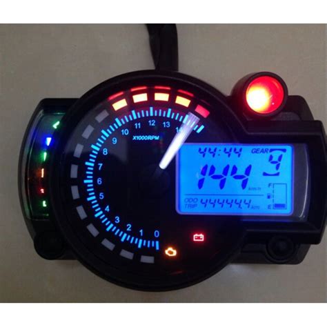 Adjustable Motorcycle Digital Speedometer LCD Digital Odometer ...