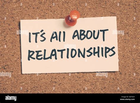 it's all about relationships Stock Photo - Alamy