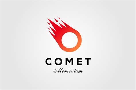 Letter O Comet Meteor Logo Vector Icon Graphic by lawoel · Creative Fabrica