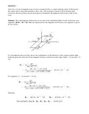 Solution Tutorial Doc Question 1 An 8 Cm X 12 Cm Rectangular Loop Of