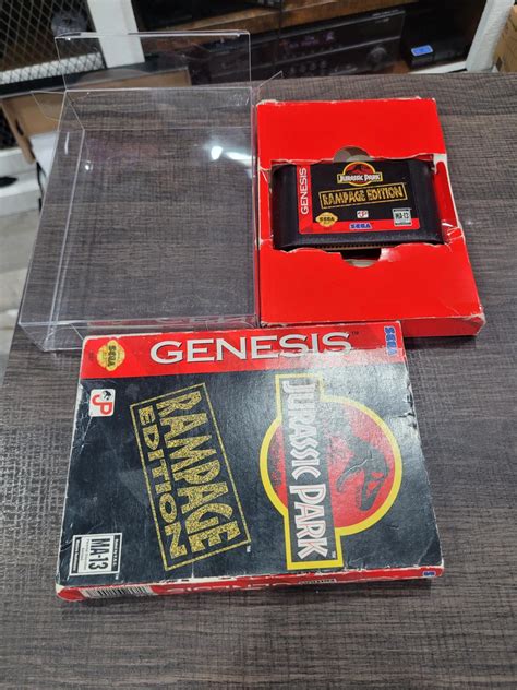 Jurassic Park Rampage Edition Item And Box Only Sega Genesis