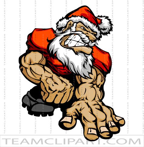 Christmas Football Cartoon | Clipart Images | AI JPG EPS PNG