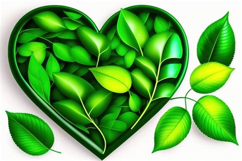 Premium Photo Heart Shaped Green Leaf Vines Isolated On White