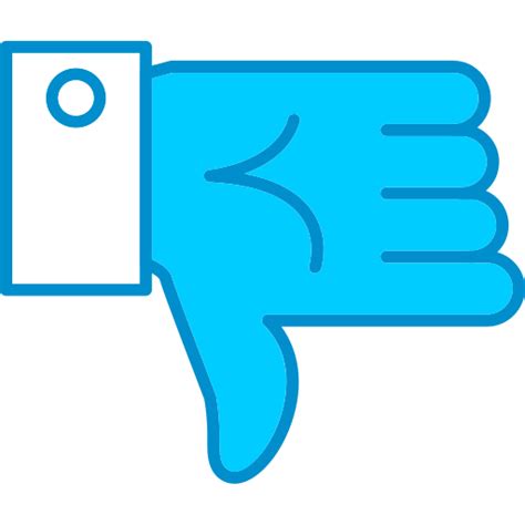 Dislike Generic Blue Icon