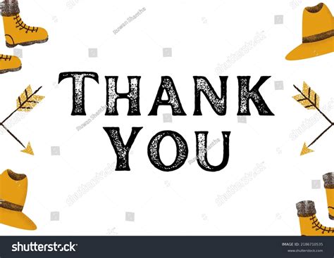 Thank You Appreciation Gratitude Floral Leaves Stock Illustration 2186710535 Shutterstock