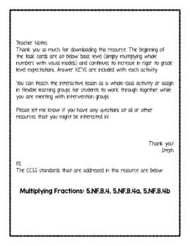 Multiplying And Rounding Fractions Task Card Bundle Tpt