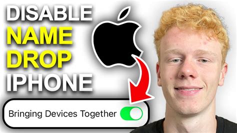 How To Disable Name Drop On Iphone Youtube