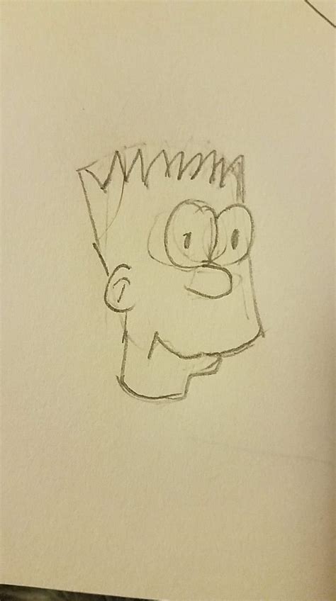 I Drew Bart Simpson A Rough Sketch Rthesimpsons