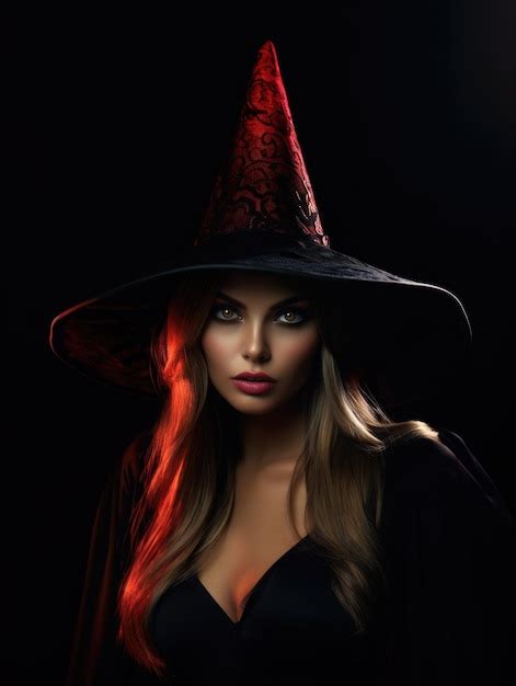 Premium AI Image Hot Witch Wear Witches Hat