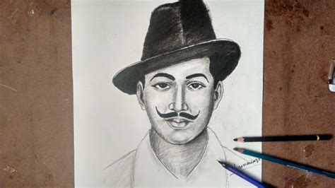 Bhagat Singh Drawing Step By Step How To Draw Bhagat Singh Easy For