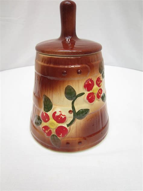 Vintage Butter Churn Cookie Jar Etsy