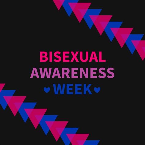 Premium Vector Bisexual Awareness Week Typography Poster Lgbt