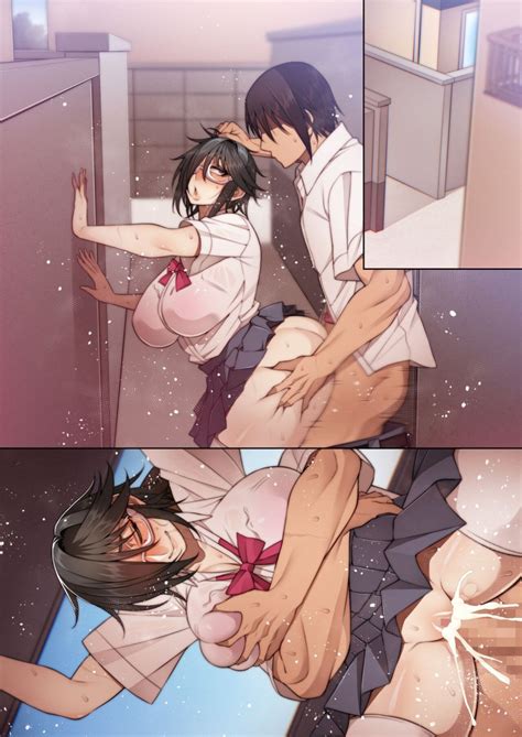 Rule 34 1boy 1girls Against Wall Anko Nekura Ass Ass Grab Bathroom Sex Bathroom Stall Big Butt