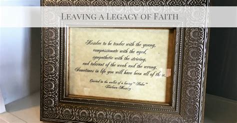 Living a Legacy of Faith - Renovated Faith