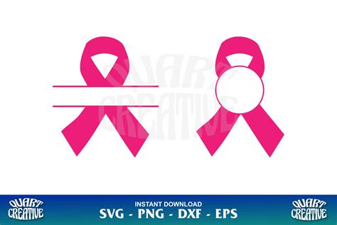 Free Cancer Ribbon Monogram Frame Svg For Cricut Free Svg For Cricut Crafters File Svg Png