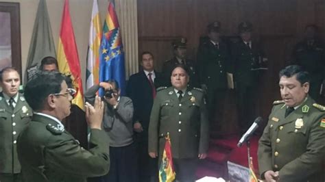 Jhonny Coronel Es El Nuevo Subcomandante De La Policía De Bolivia