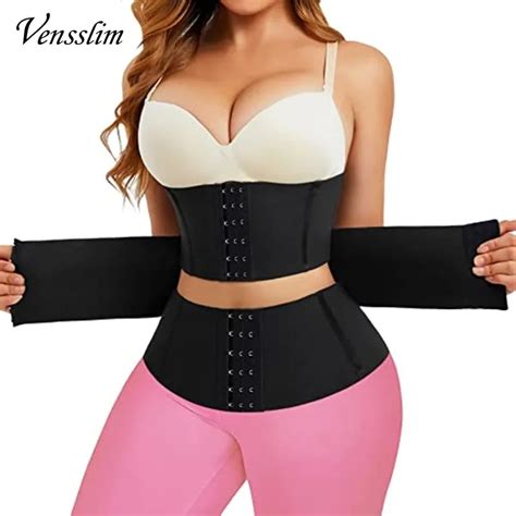 Vensslim Xs 3xl Body Shaper Waist Trainer Belt Women Weight Loss Reduce Tummy Trimmer Corset