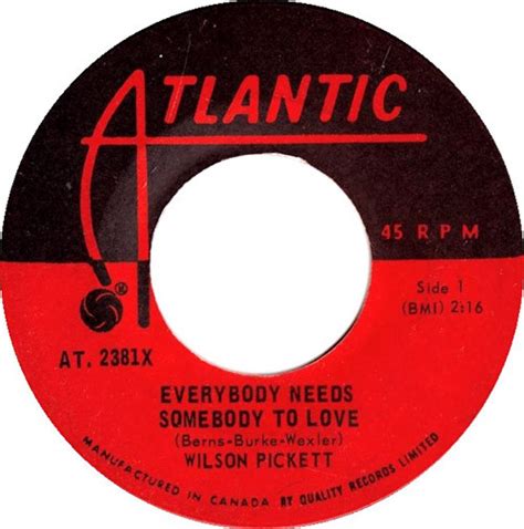 Wilson Pickett Everybody Needs Somebody To Love 1967 Vinyl Discogs