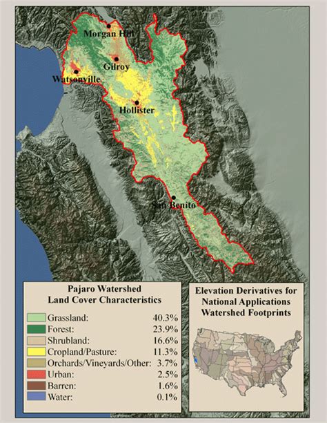 Pajaro River Map