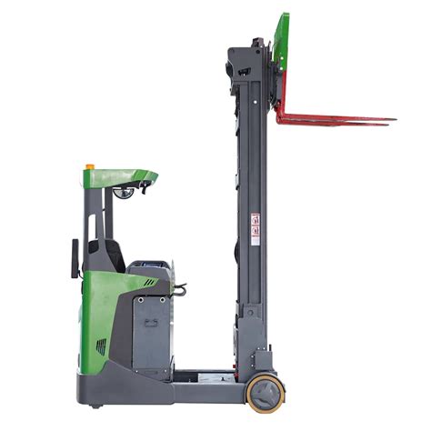 China T Kg New Electric Forklift Reach Truck For Narrow Aisle