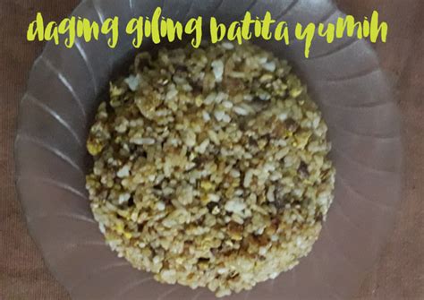 Resep Nasgor Simpel Daging Giling Batita Yumih Oleh Ani Brilian Cookpad