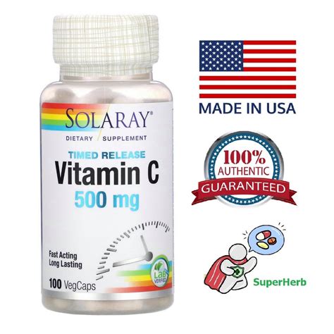 Solaray Vitamin C Time Release Mg Vegcaps Shopee Philippines