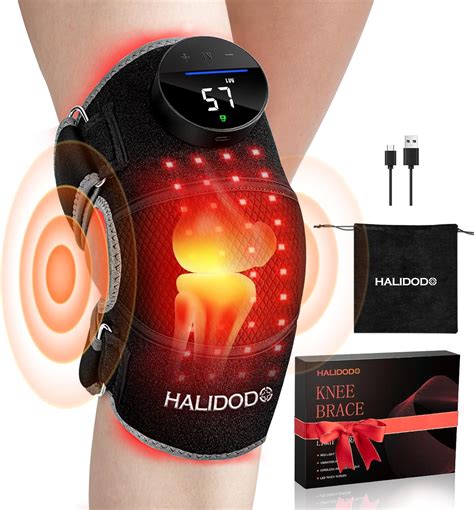 Amazon.com: HALIDODO Red Light Therapy & Vibration Massage Knee Brace