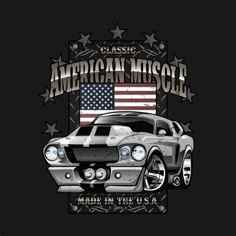 Classic American Muscle Car Classic Car T Shirt TeePublic