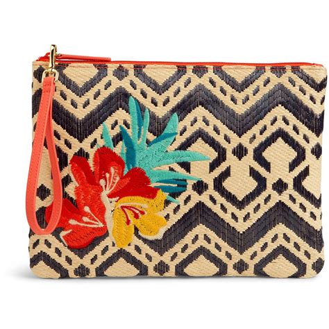 Vera Bradley Straw Beach Wristlet