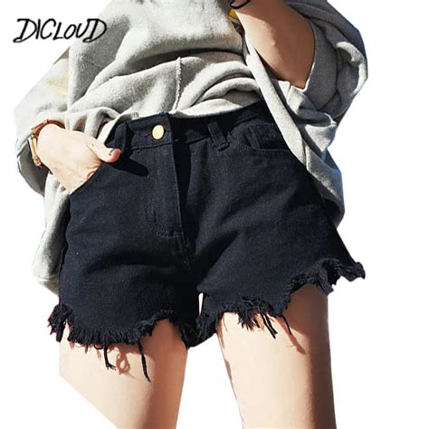 Dicloud Korean Sexy High Waist Denim Shorts Woman 2018 Harajuku Tassel