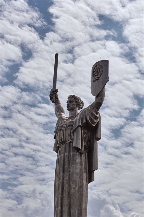 Mother Motherland Statue in Kyiv, Ukraine. Ukrainian Monument ...