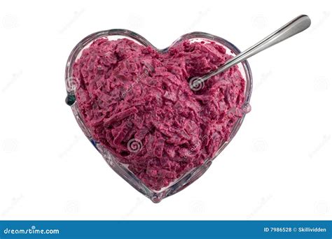 Beet Heart Stock Photo Image Of Plate Crystal Shaped 7986528