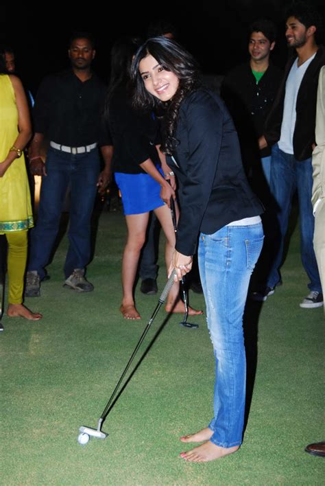 Samantha Playing Golf Hot Photos Spicy Cleavage Stills South Girls For You Indian Actress