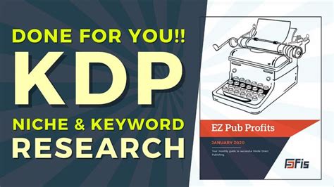 Ez Pub Profits Review Done For You Kdp Niche Keyword Research Free