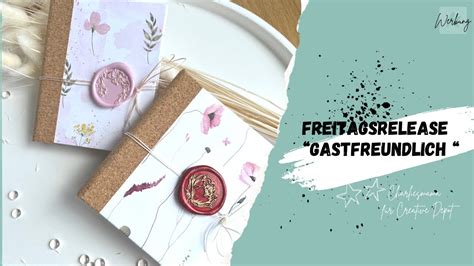 Freitagsrelease Bei Creative Depot Gastfreundlich Neue Produkte In