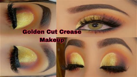 Golden Cut Crease Eye Makeup For Bridal Full Detailed Tutorial For