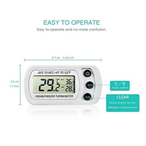 Jual Thermometer Freezer Indoor Digital Termometer Kulkas Refrigerator