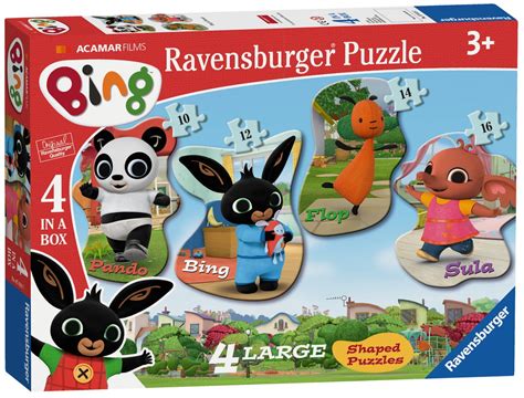 Bing Bunny 10 12 14 16 Piece 4 Jigsaw Puzzle Game 4005556070107