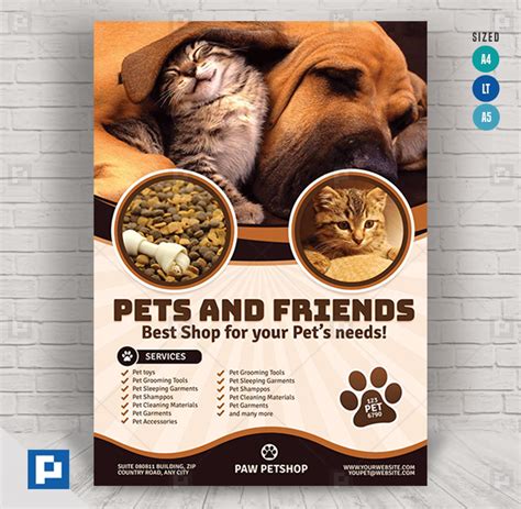 Pet Store Supplies Flyer - PSDPixel