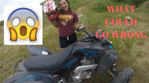 I Let My Girlfriend Ride My 2017 Yamaha Raptor 700 Youtube