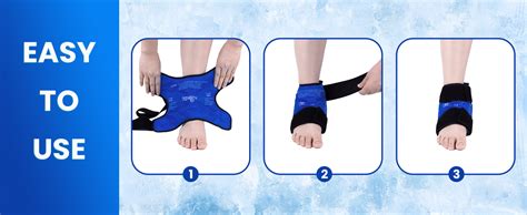 Amazon NEWGO Ankle Cold Pack Wrap For Foot Injuries Large Ankle