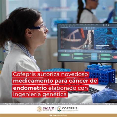 Cofepris autoriza medicamento para cáncer de endometrio elaborado con