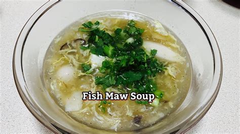 Fish Maw Soup Youtube