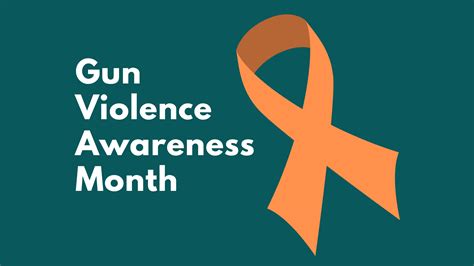 Gun Violence Awareness Month Anne Arundel County Health Department