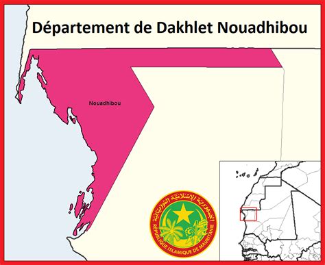 Carte De La Wilaya De Dakhlet Nouadhibou